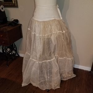 50s vintage stiff crinoline petticoat underskirt